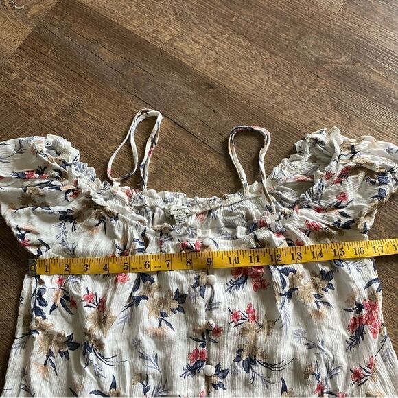 American Eagle Top Off Shoulder Floral Multiway Festival Boho Medium - Picture 10 of 12